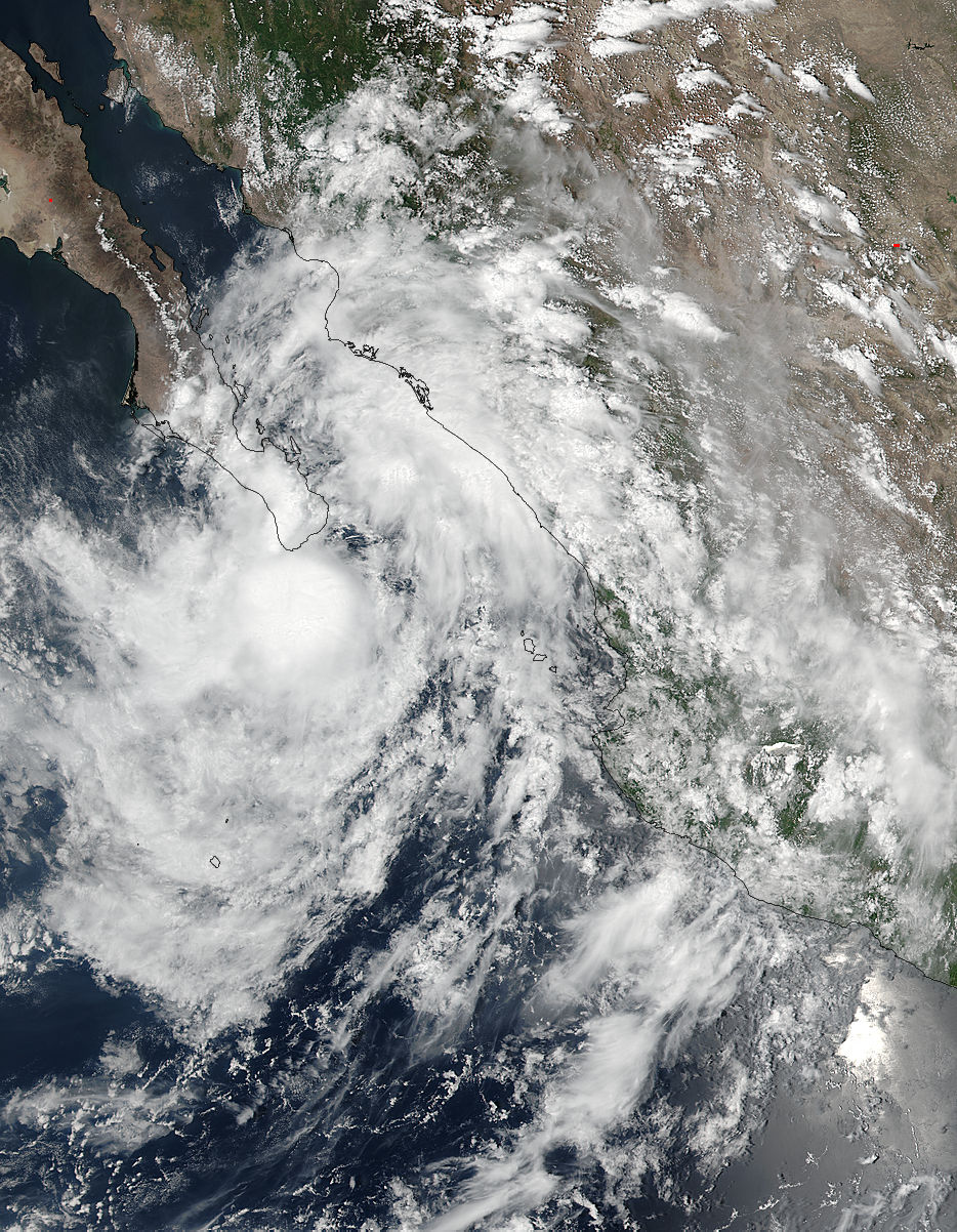 Tropical Storm Javier (11E) over Mexico - related image preview