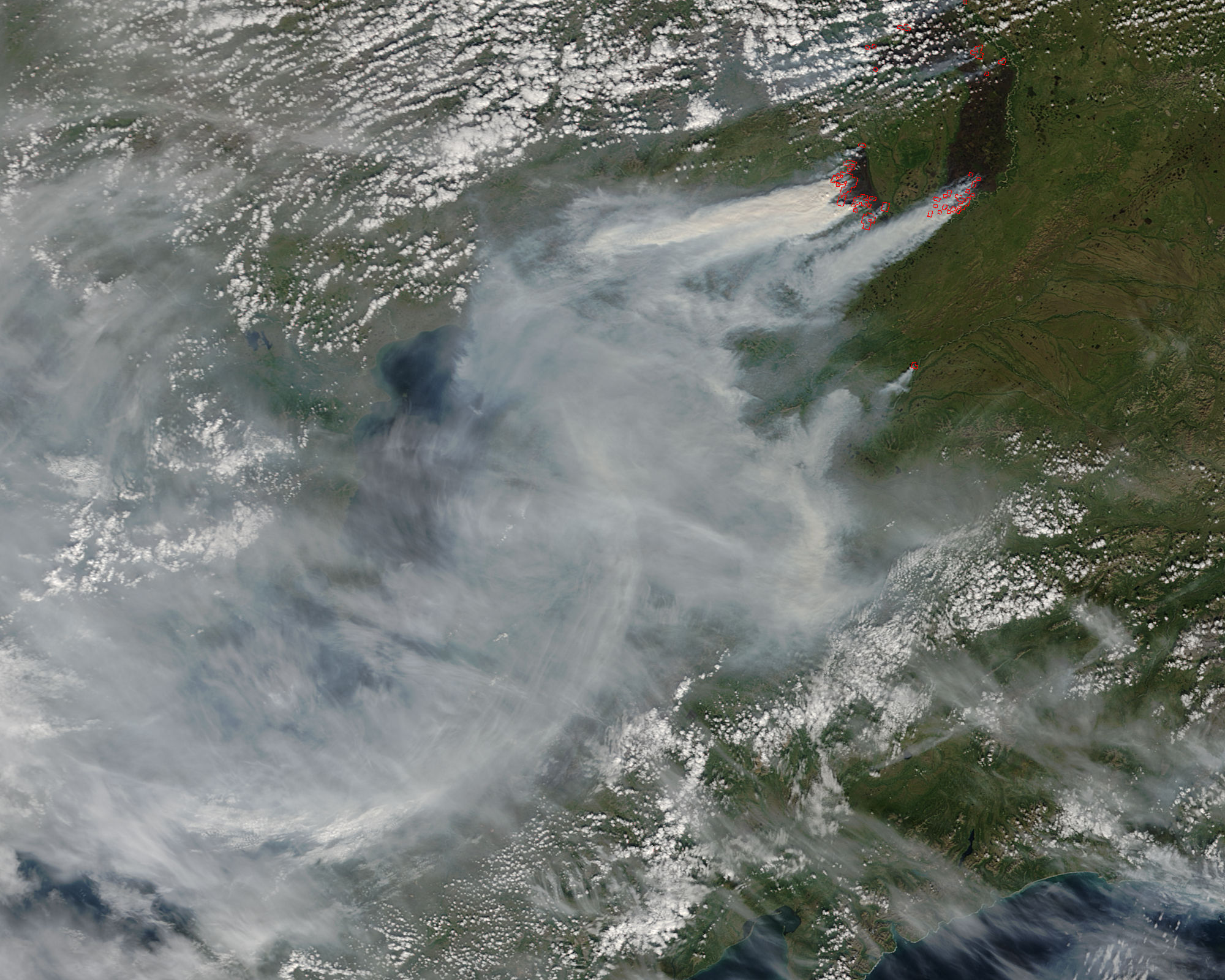 Fires and smoke in eastern Russia - related image preview