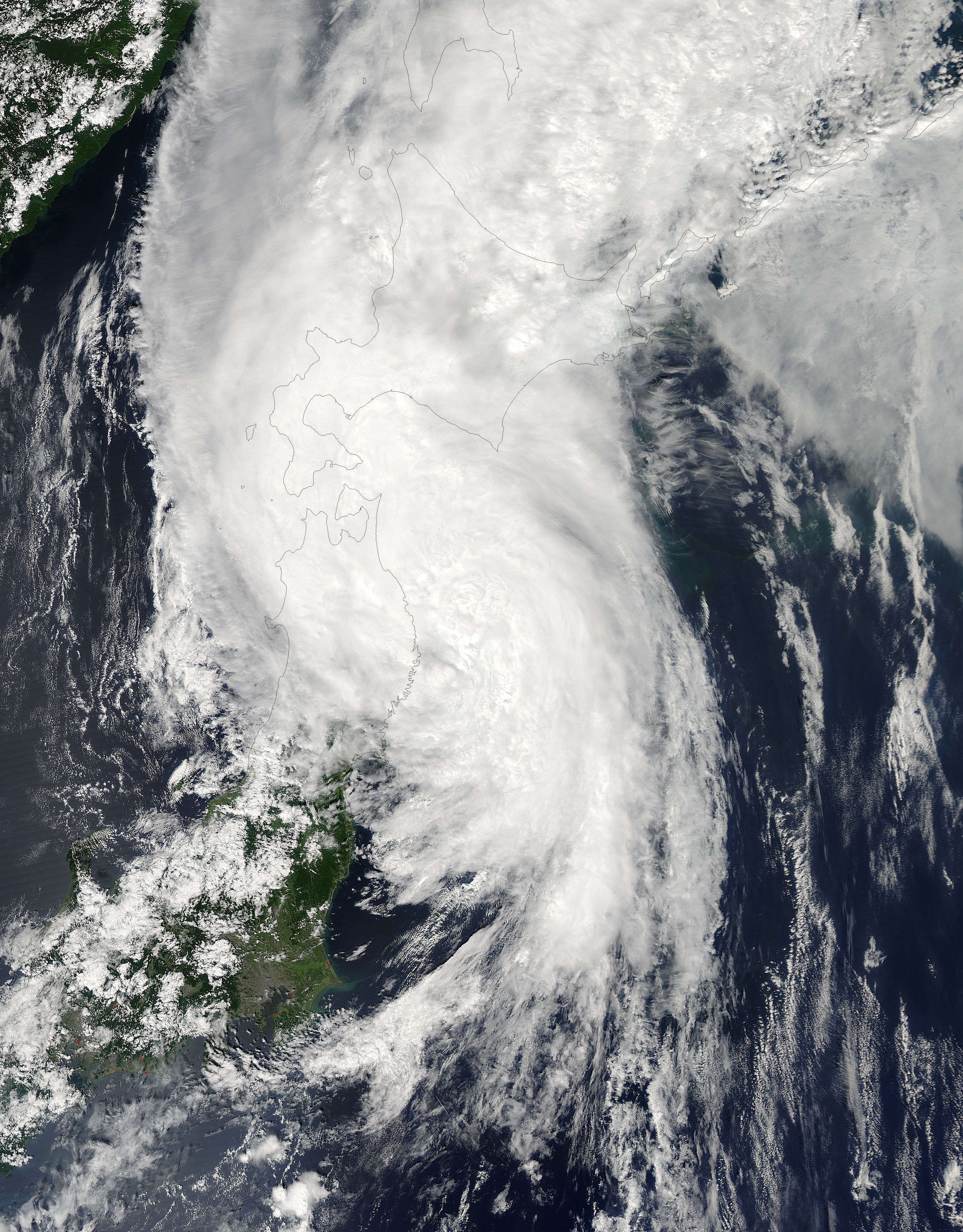 Tropical Storm Chanthu (09W) over Japan - related image preview