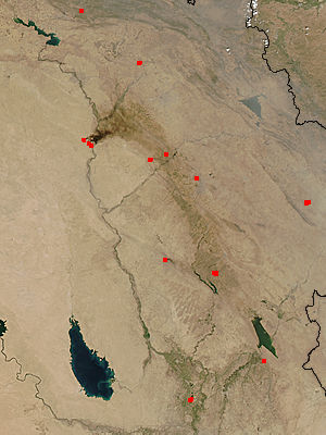 Oil fires in Iraq - related image preview