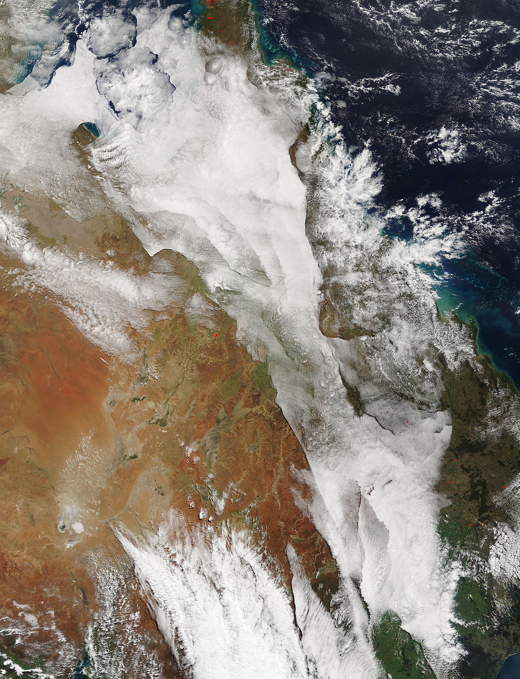 Clouds over eastern Australia - related image preview