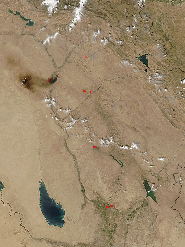 Oil fires in Iraq - related image preview