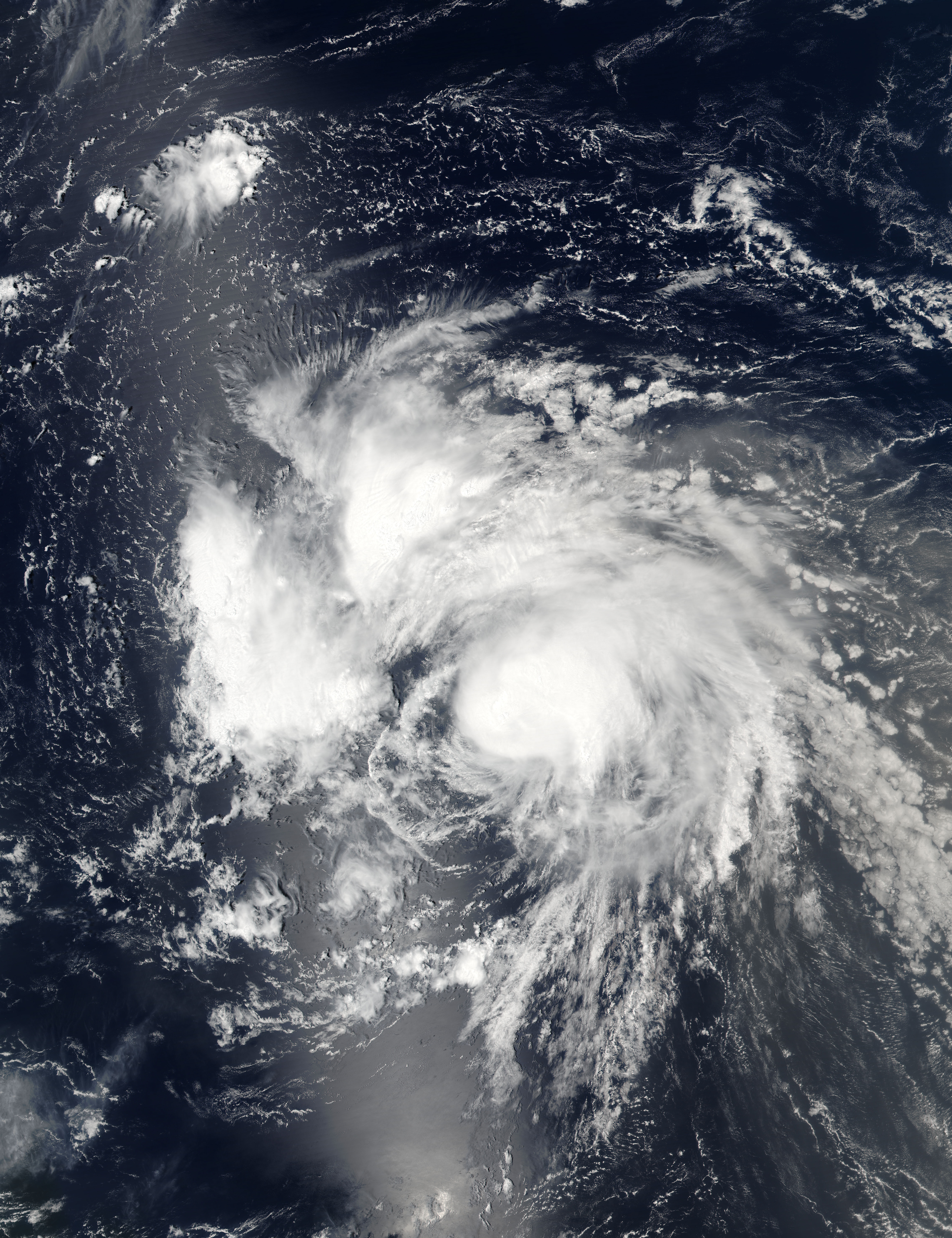 Tropical Storm Gaston (07L) in the central Atlantic Ocean