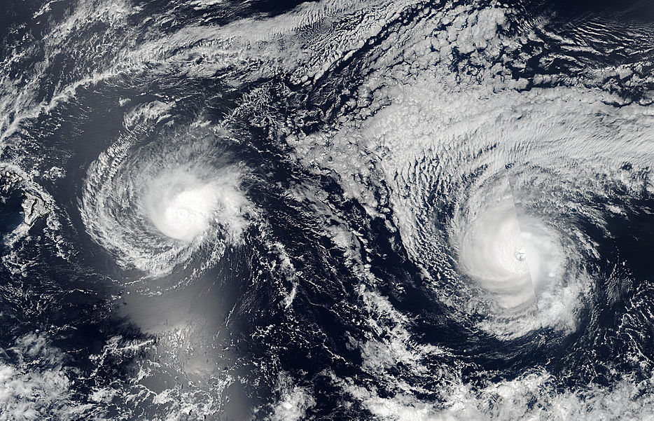 Hurricanes Lester (13E) and Madeline (14E) approaching Hawaii - related image preview