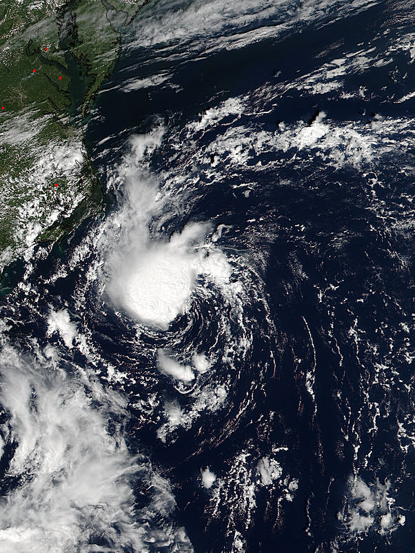 Tropical Depression Eight (08L) off North Carolina - related image preview