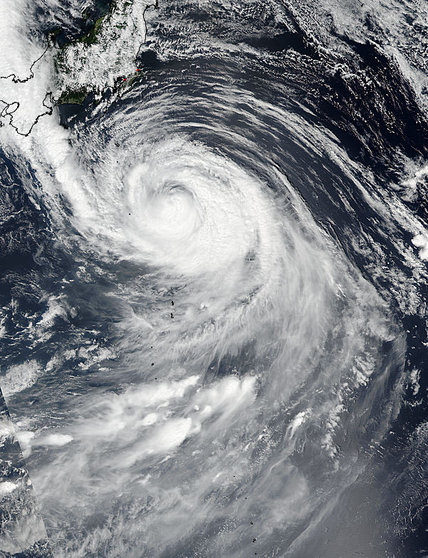Typhoon Lionrock (12W) off Japan - related image preview