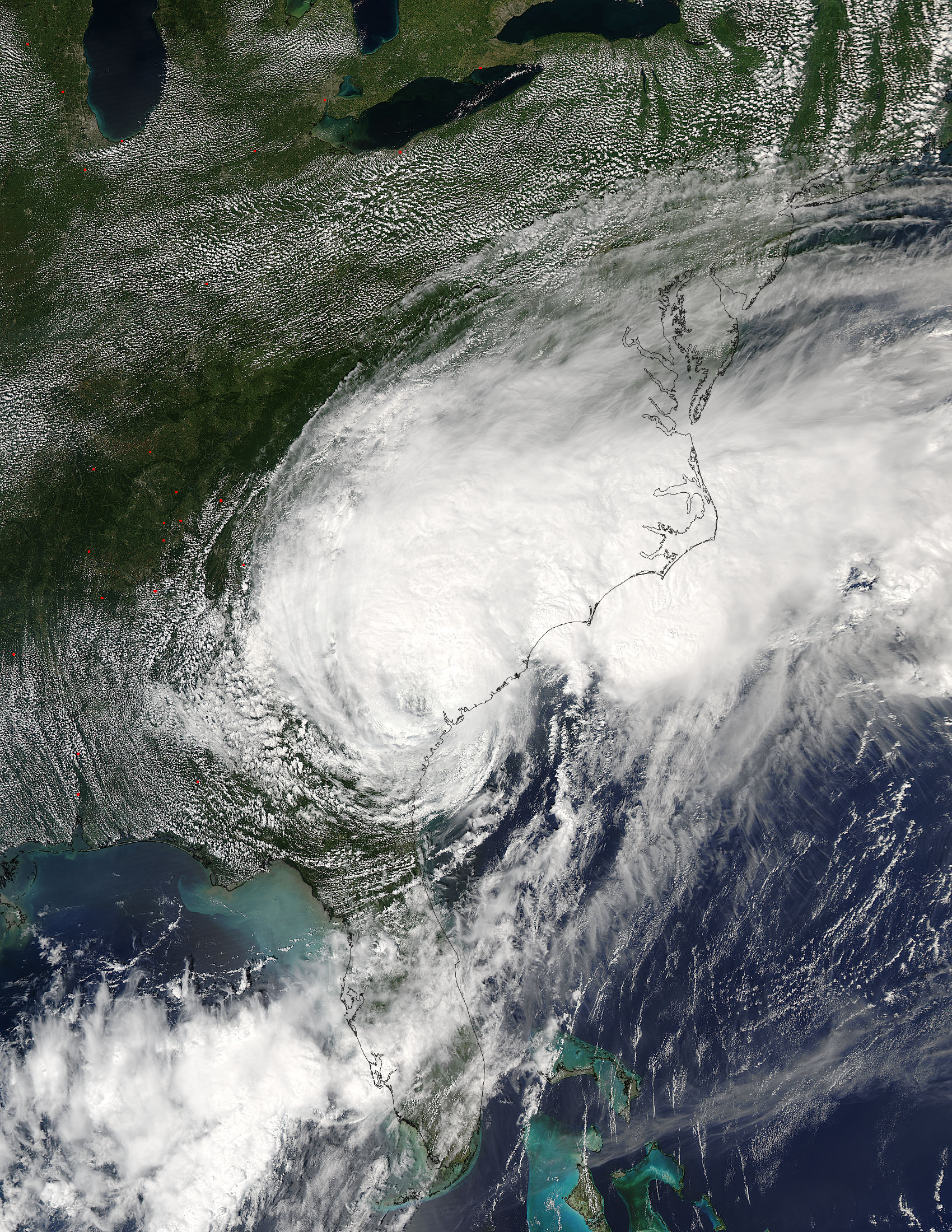 Tropical Storm Hermine (09L) over southeastern United States - related image preview