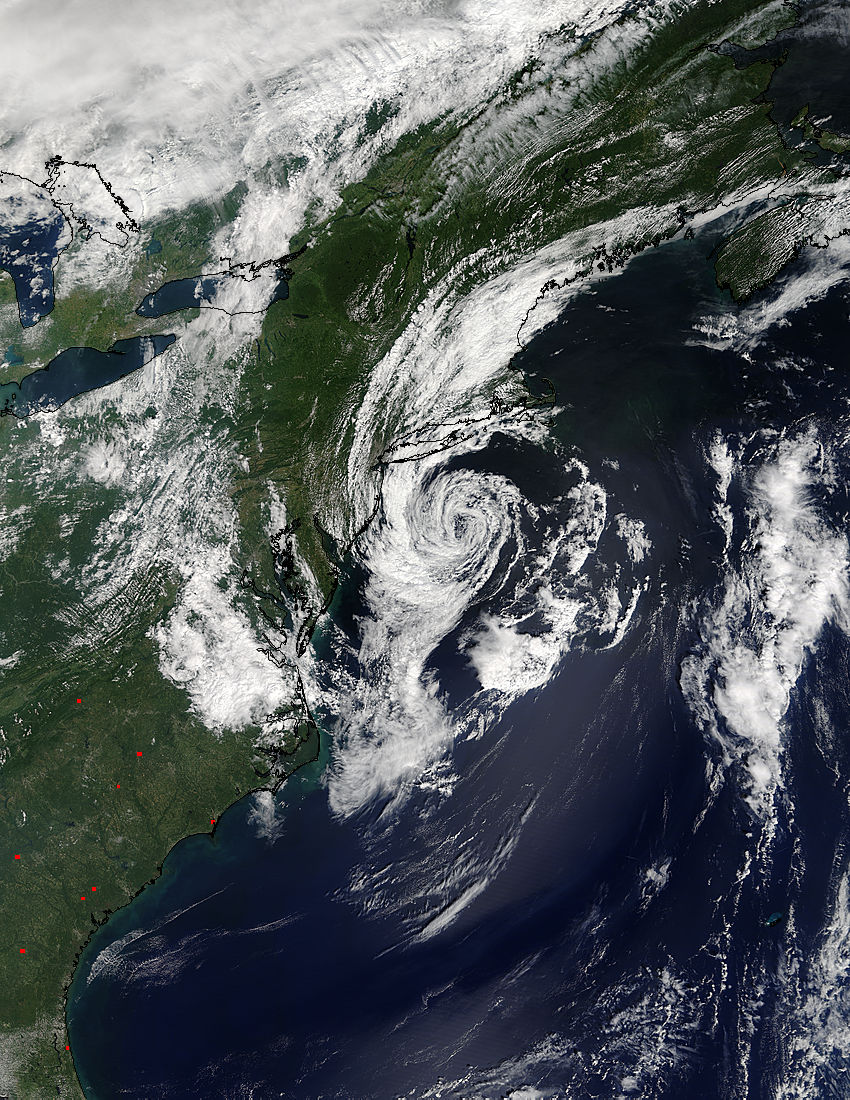 Remnants of Tropical Storm Hermine (09L) off New  England - related image preview