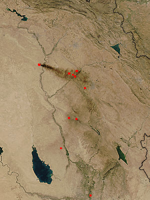 Oil fires in Iraq - related image preview