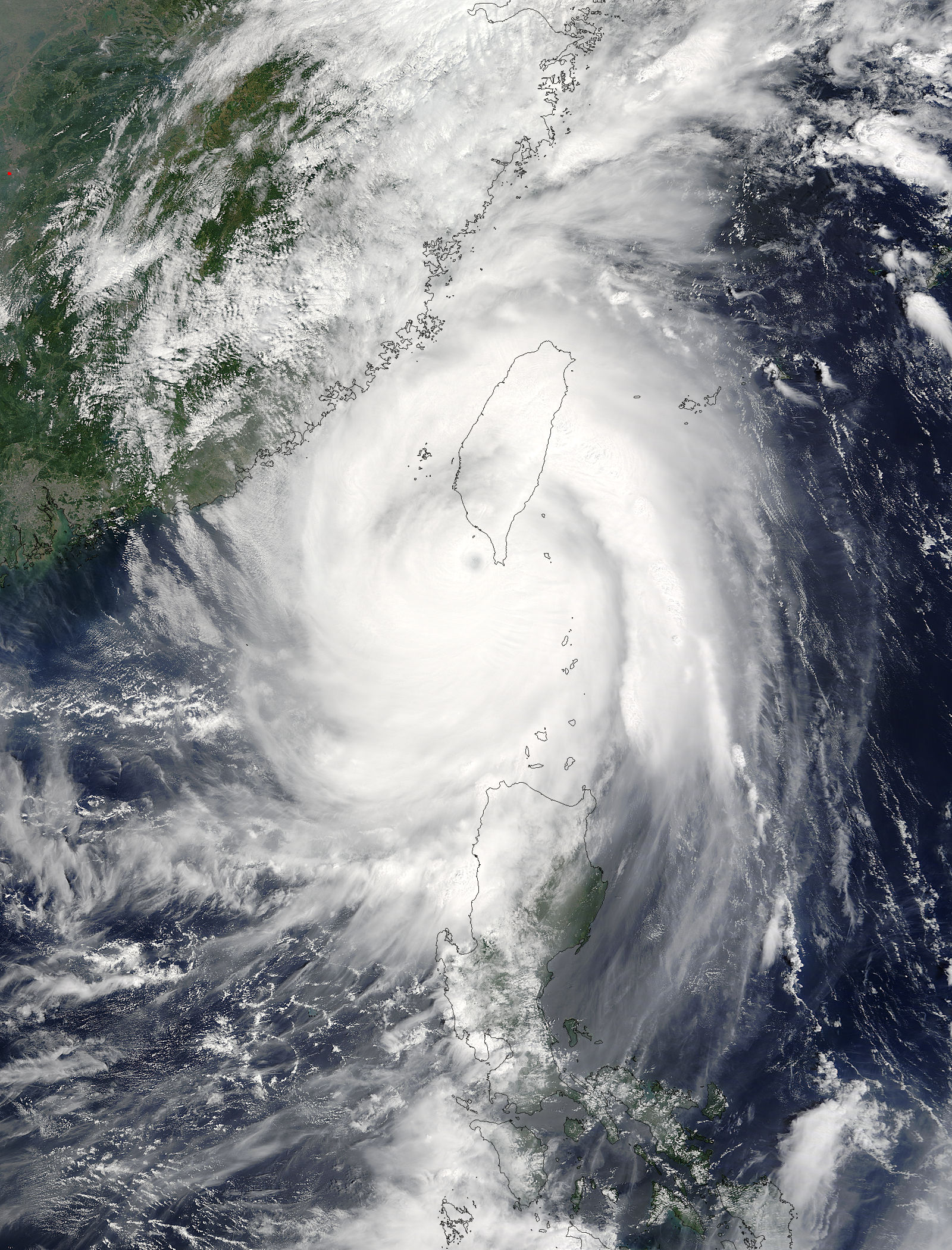 Super Typhoon Meranti (16W) over the Philippines and Taiwan - related image preview