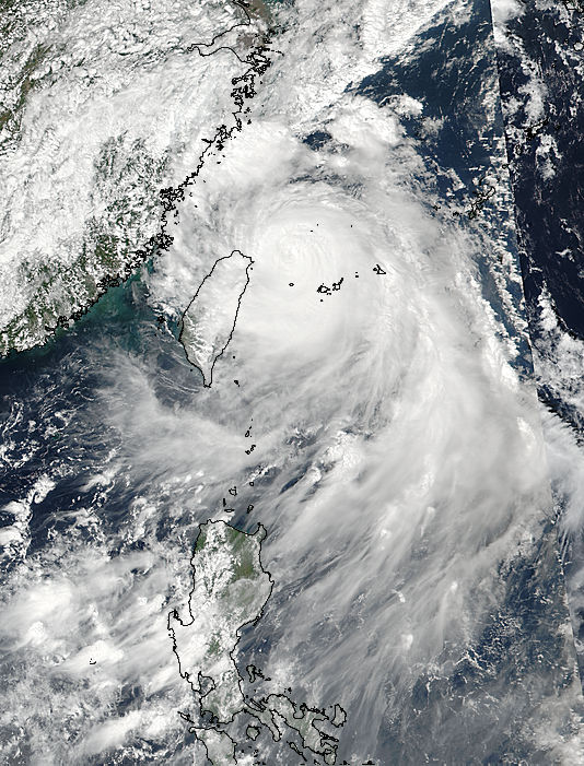 Typhoon Malakas (18W) over Taiwan - related image preview