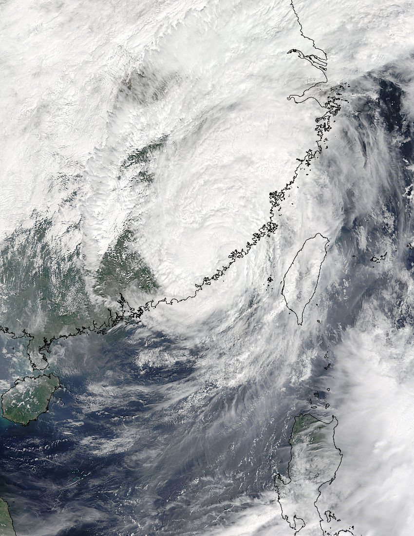 Tropical Storm Megi (20W) over China - related image preview