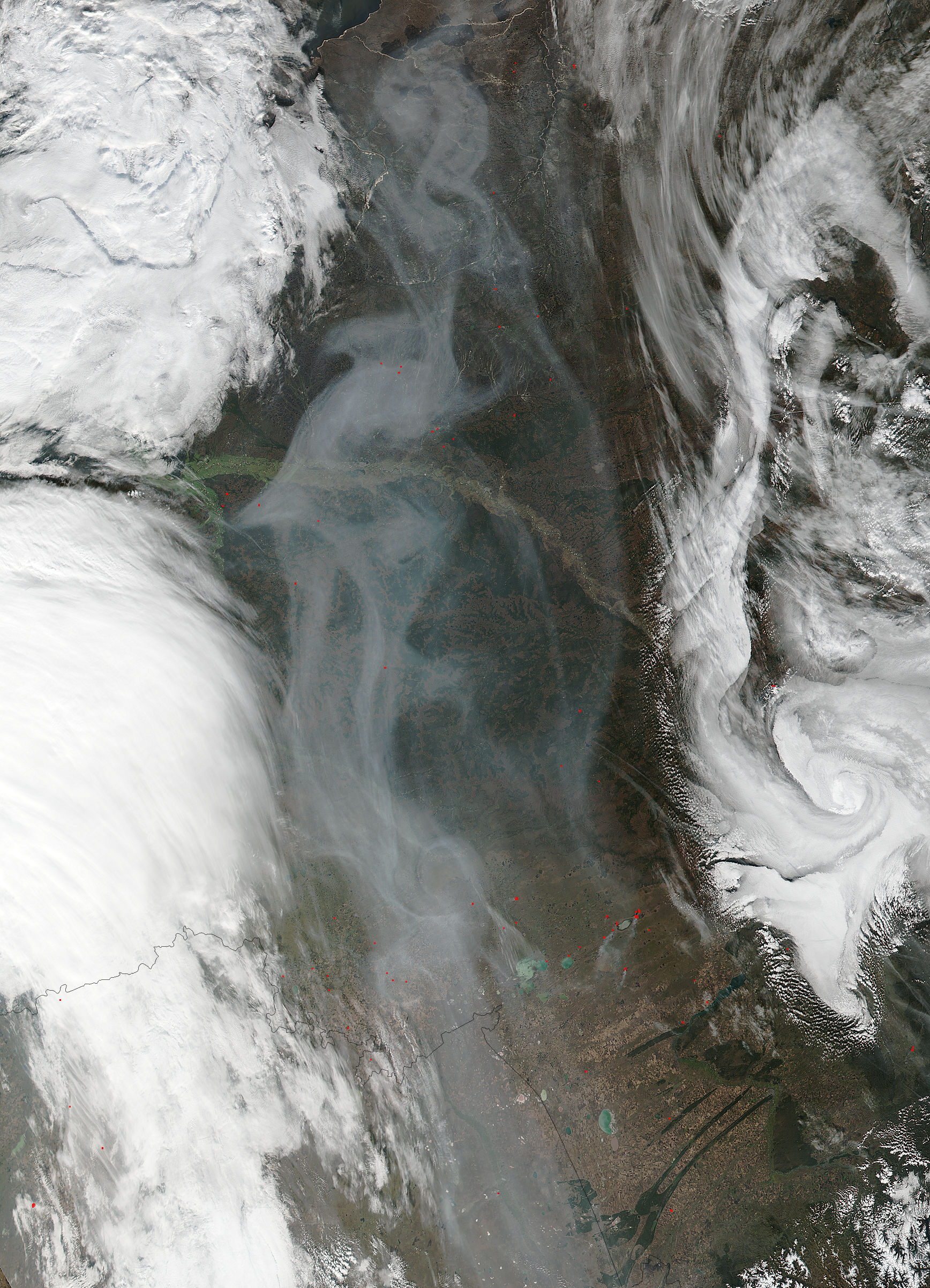 Smoke over western Siberia - related image preview