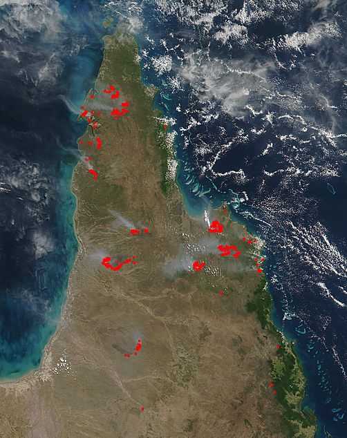 Fires across Cape York Peninsula, Australia - related image preview