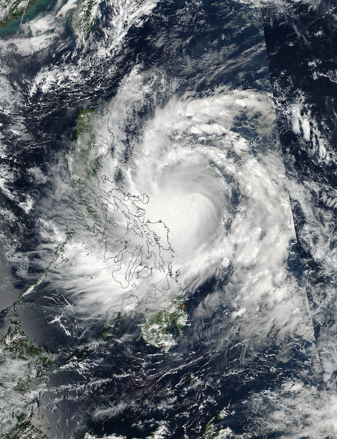 Tropical Storm Sarika (24W) over the Philippines - related image preview