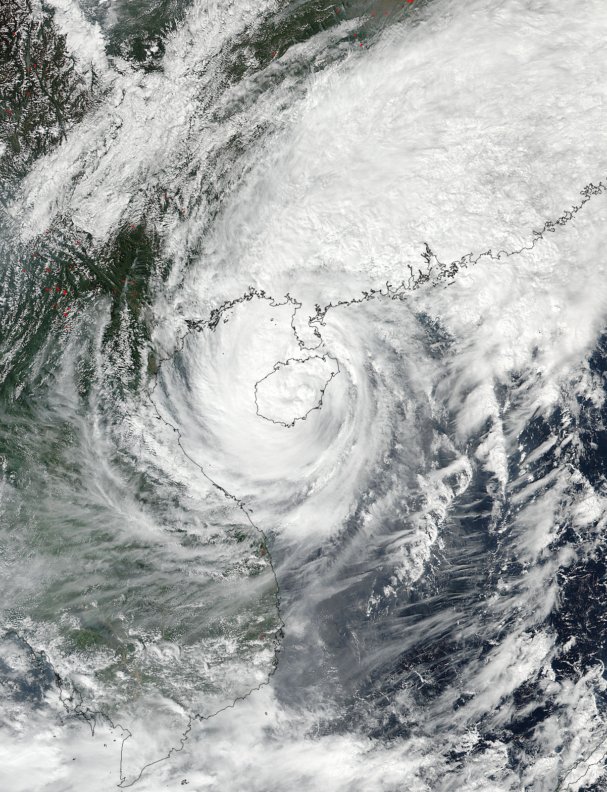 Tropical Storm Sarika (24W) over China - related image preview
