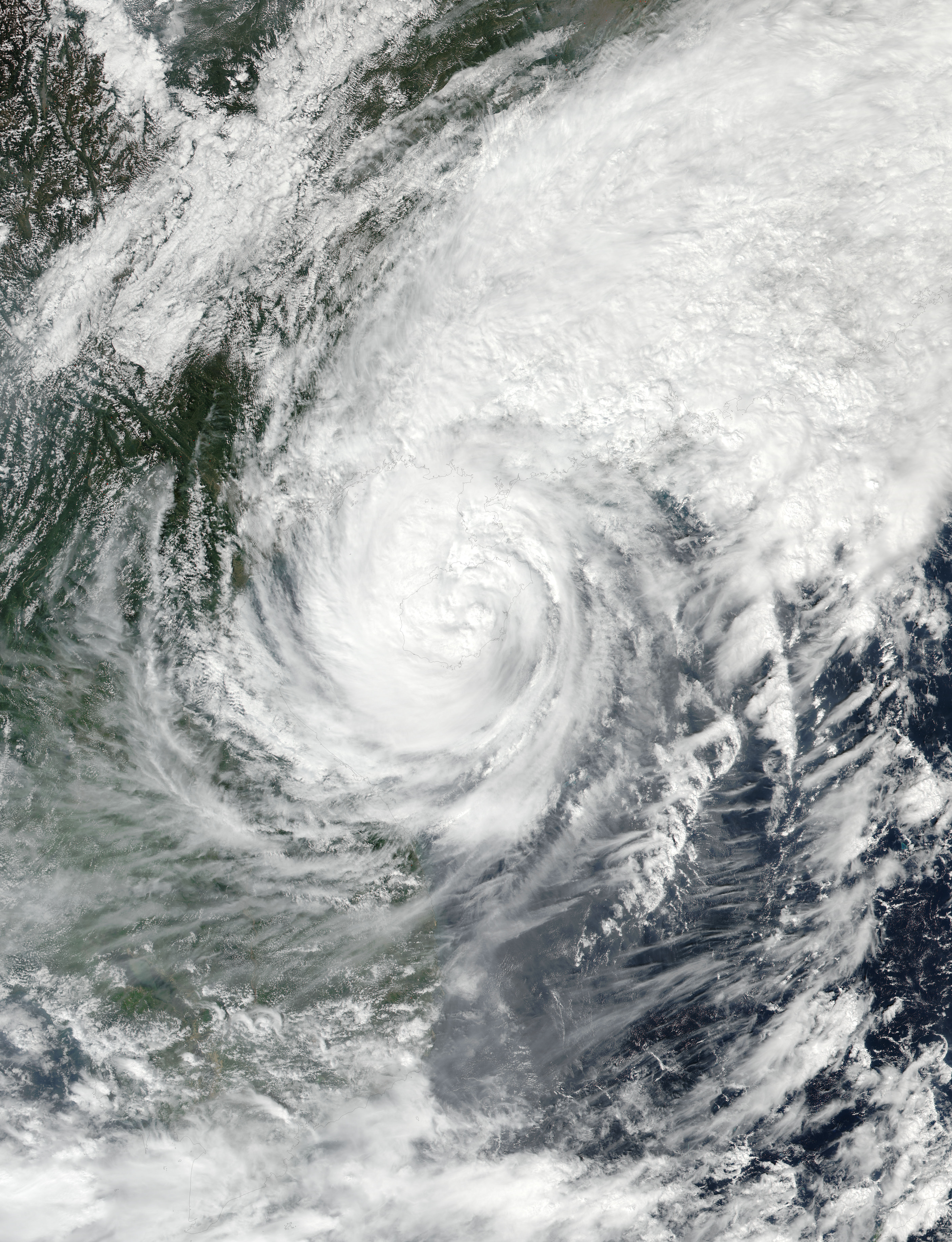Tropical Storm Sarika (24W) over China - related image preview
