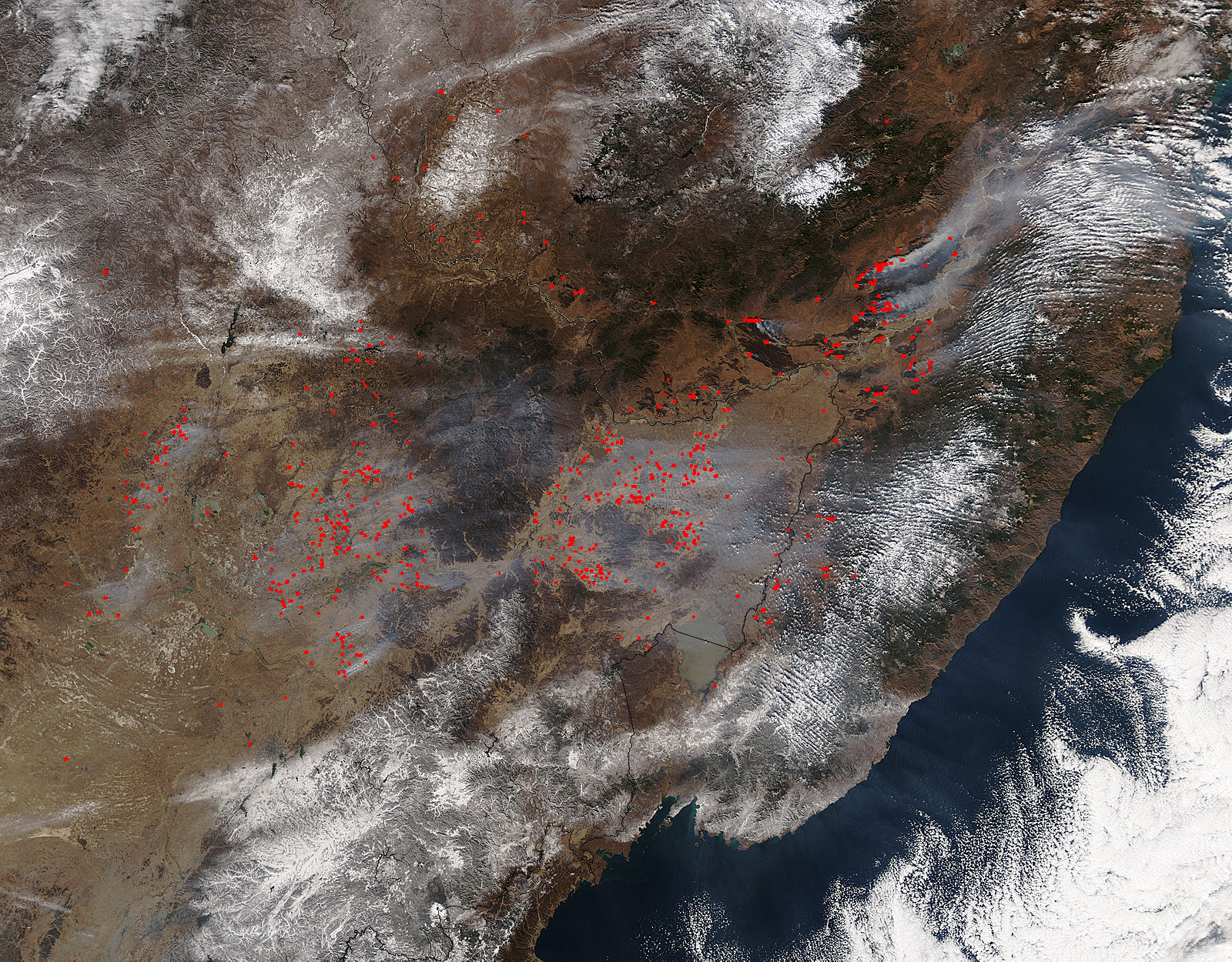 Fires in eastern China and Russia - related image preview