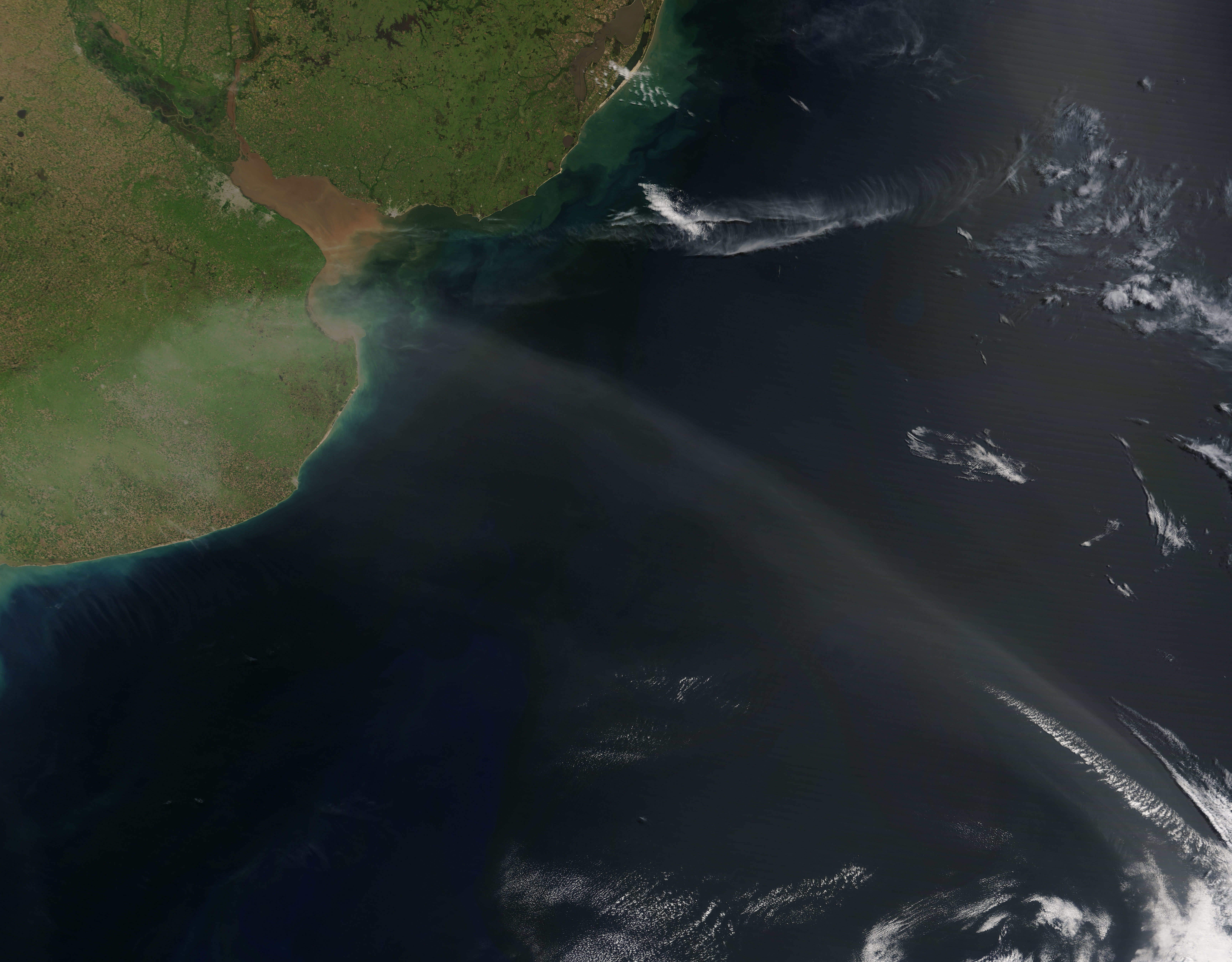 Dust from Argentina over the South Atlantic - related image preview