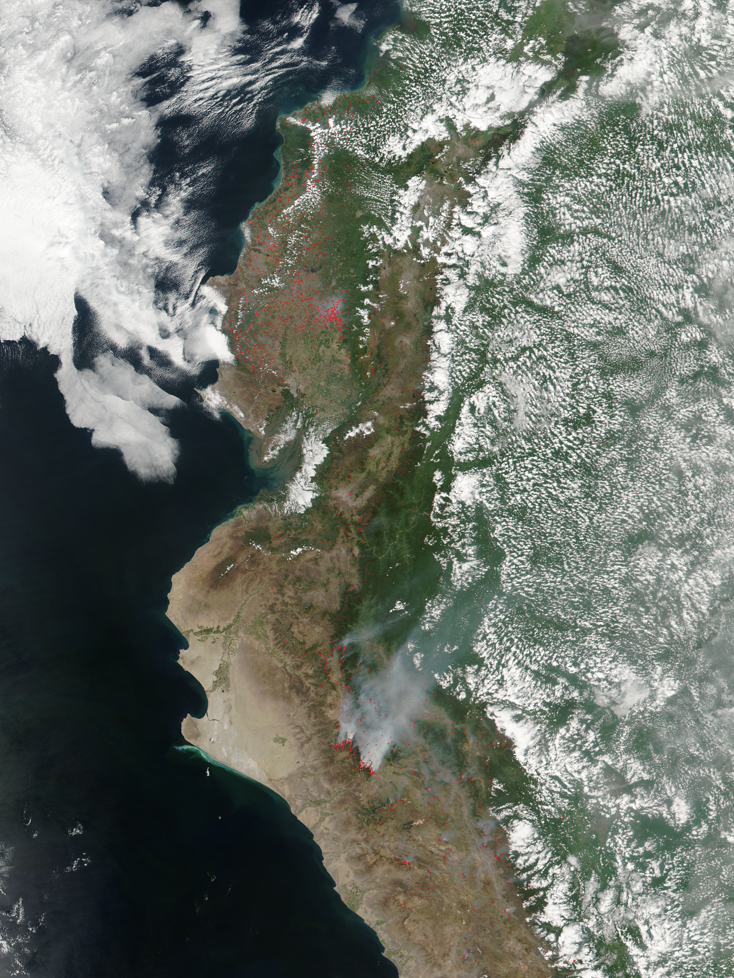 Fires in Ecuador and Peru - related image preview