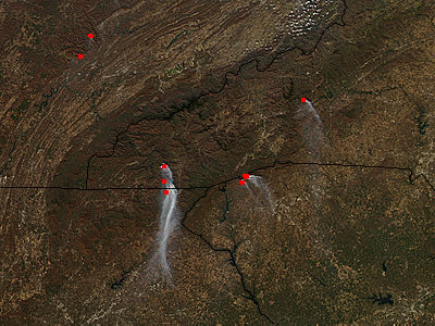 Wildfires in southeastern United States - related image preview