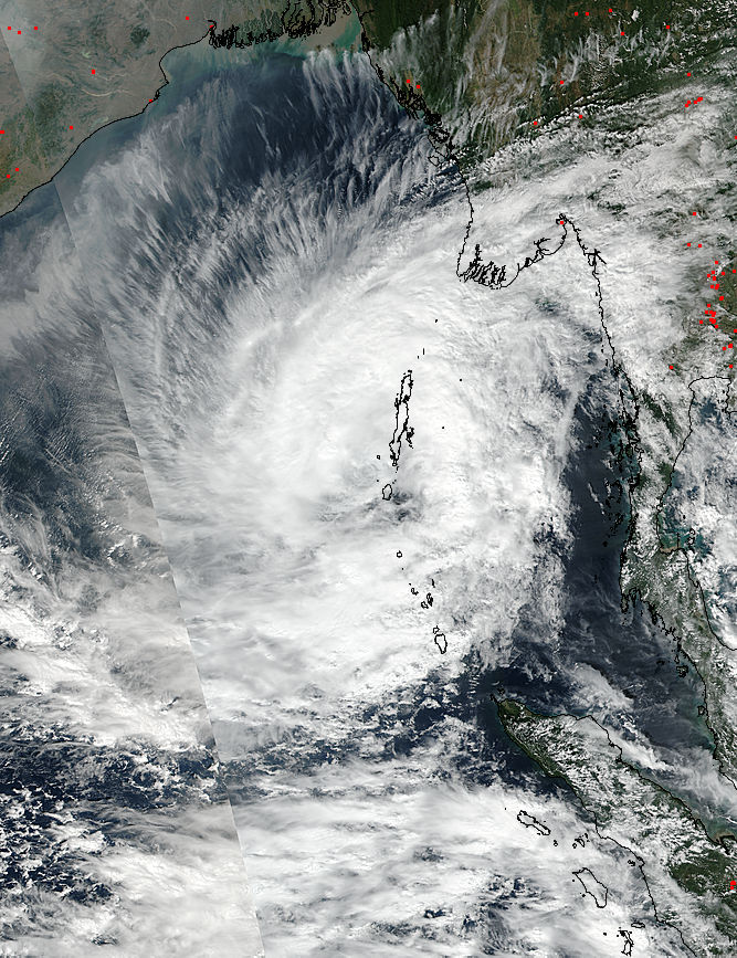 Tropical Cyclone Vardah (05B) in the Bay of Bengal - related image preview