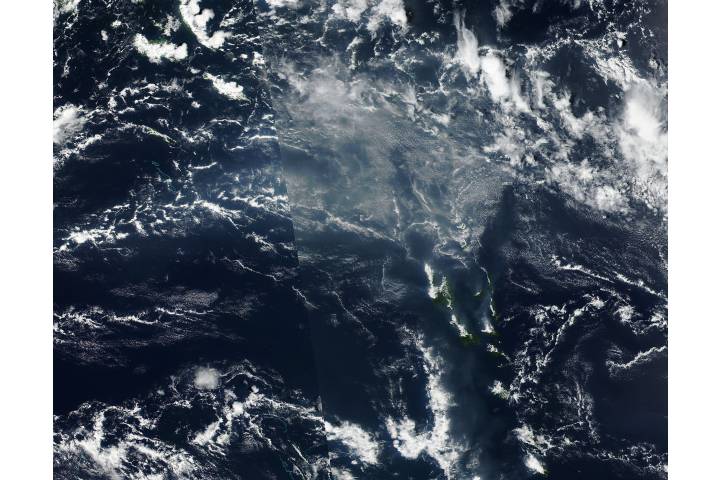 Vog from Ambrym Volcano, Vanuatu - selected image