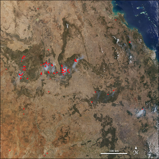 Fires in Queensland, Australia