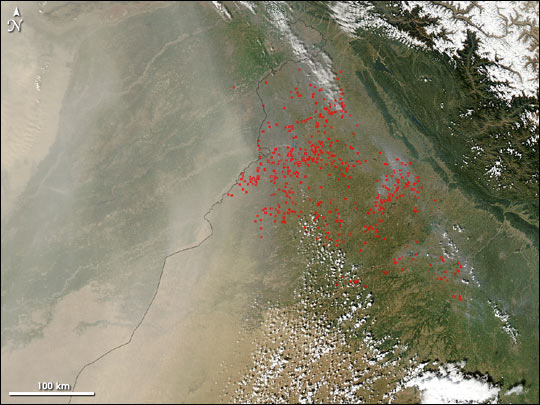 Agricultural Fires in Northwest India