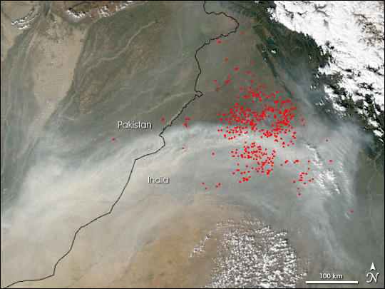 Agricultural Fires in Northwest India