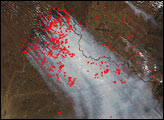 Autumn Fires in China and Russia