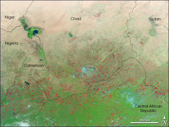 Fires in Central Africa and Eastern Sahel - related image preview