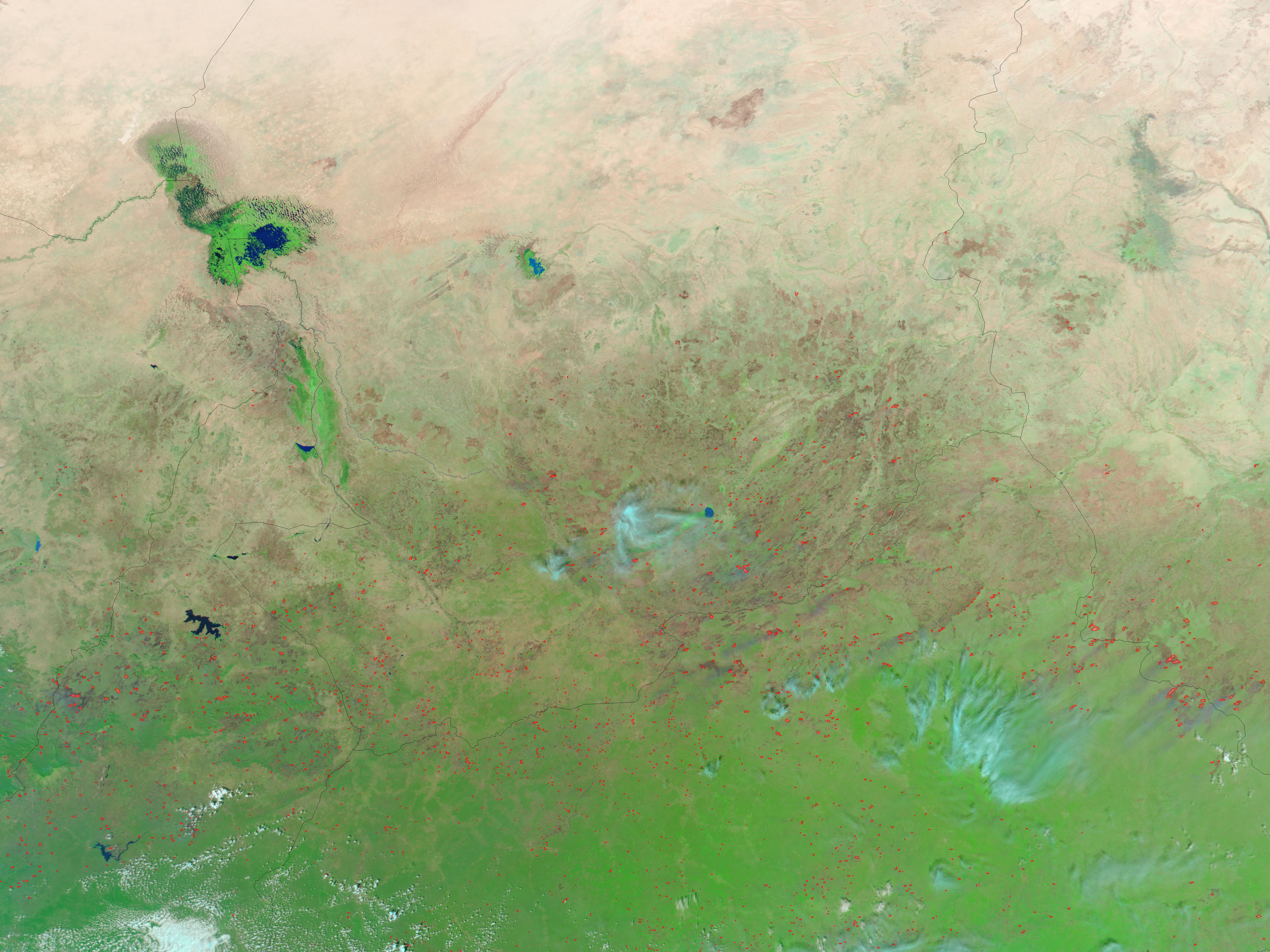 Fires in Central Africa and Eastern Sahel - related image preview