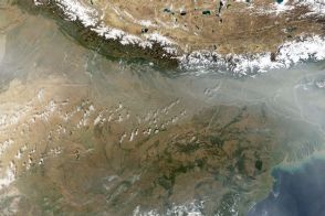 Haze along the Himalaya Front Range