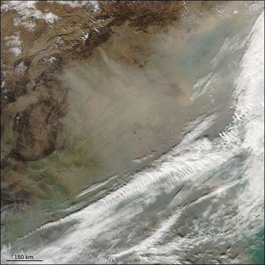 Dust Storm over East China