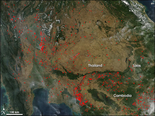 Fires in Southeast Asia
