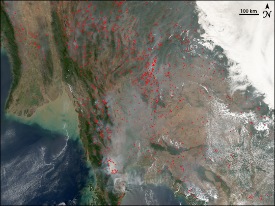 Fires in Southeast Asia