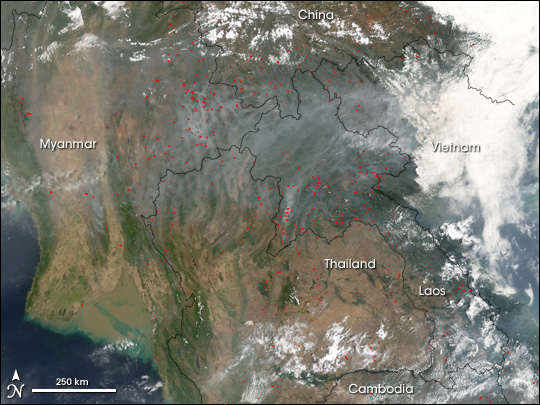 Fires in Southeast Asia