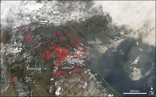 Fires in Southeast Asia