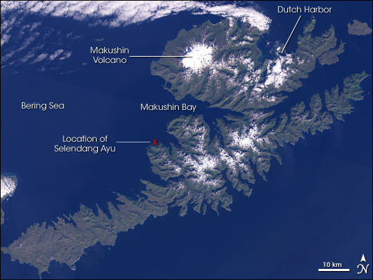 Oil Spill off Unalaska Island