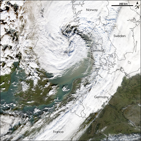 Severe Winter Storm in Northern Europe