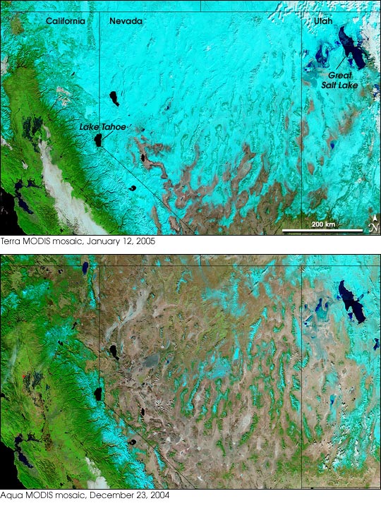 Winter Storms Lash the Western United States