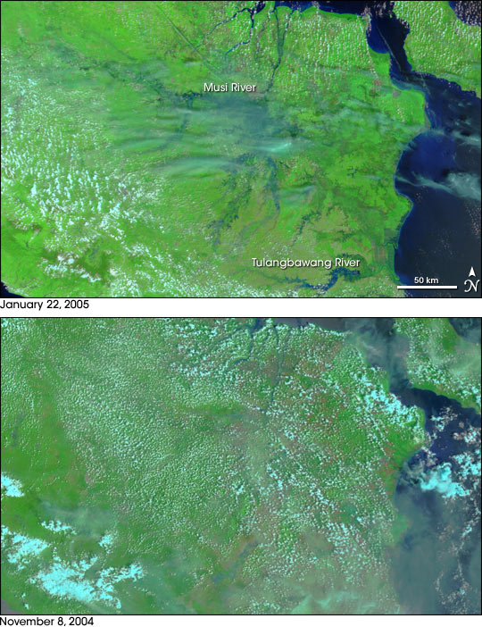 Floods in Southeast Sumatra - related image preview