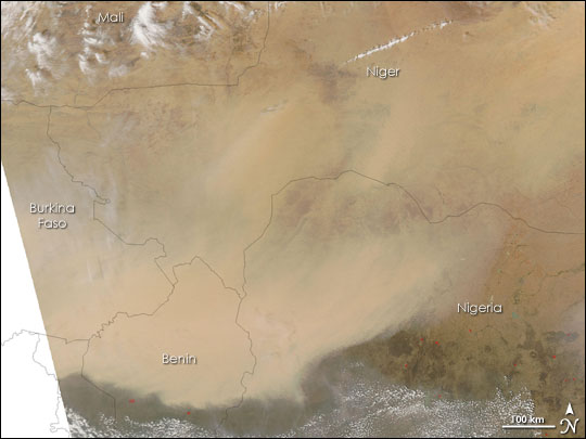 Dust Storm in Western Africa