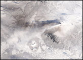 Ash Cloud from Shiveluch Settles on Kamchatka