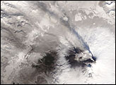 Ash Cloud from Shiveluch Settles on Kamchatka