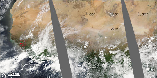 Dust  Storm in Central Africa