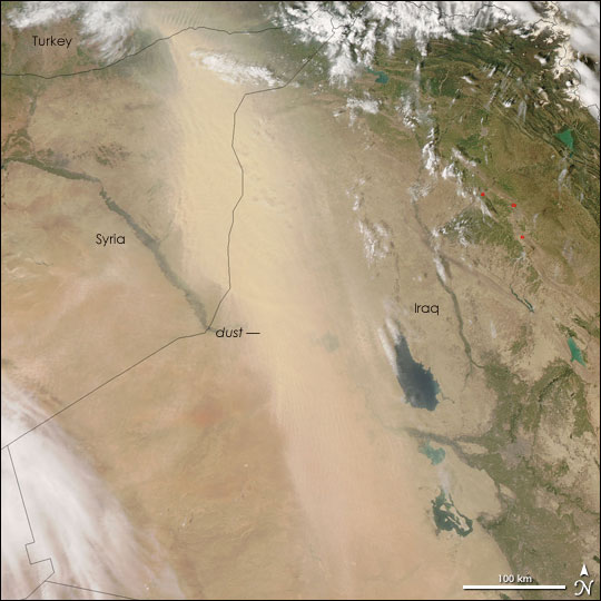 Dust Storm Blows Across Iraq