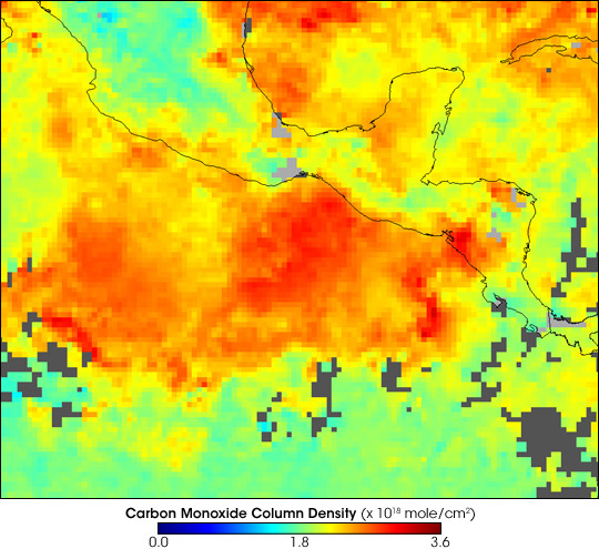 Smoke over Central America - related image preview