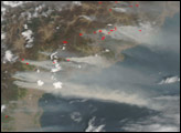 Fires and Smoke in North Korea
